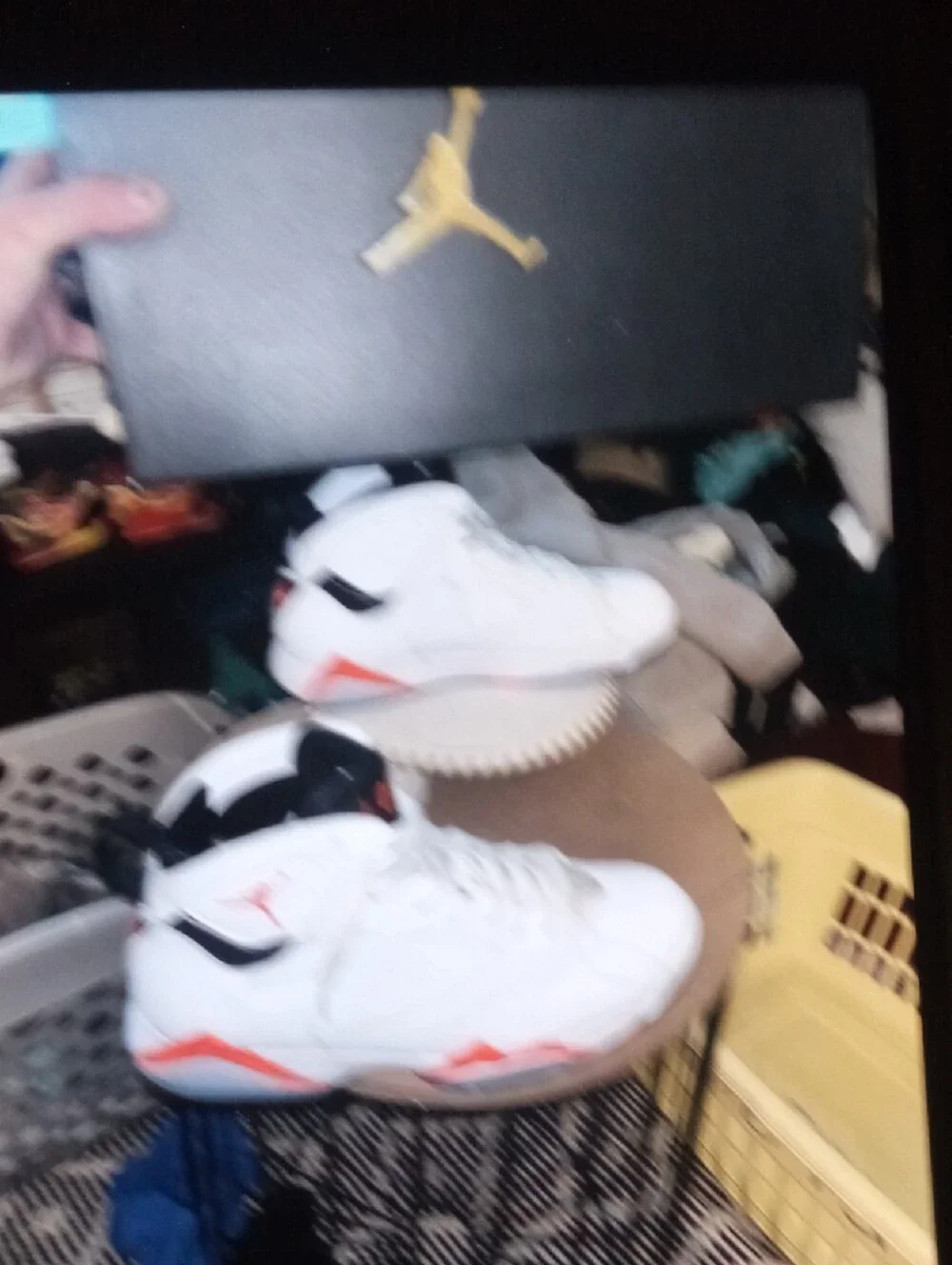 Jordan 7 Retro OG White Infrared Size 11 Men Item 10